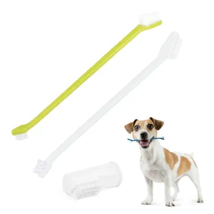 10Pk Dog Cat Dental Toothbrush Dual End Oral Care Canine Tooth Brush Hygiene Pet