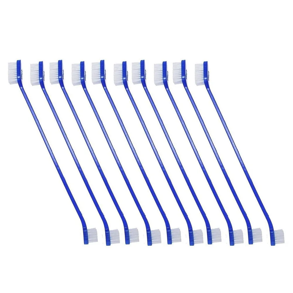 10Pk Dog Cat Dental Toothbrush Dual End Oral Care Canine Tooth Brush Hygiene Pet