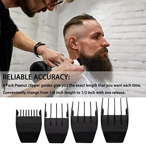2 Pack Professional Peanut Clipper/Trimmer Snap On Replacement Blades #2068-300 - Compatible with Wahl Peanut Hair Clipper/Trimmer, White