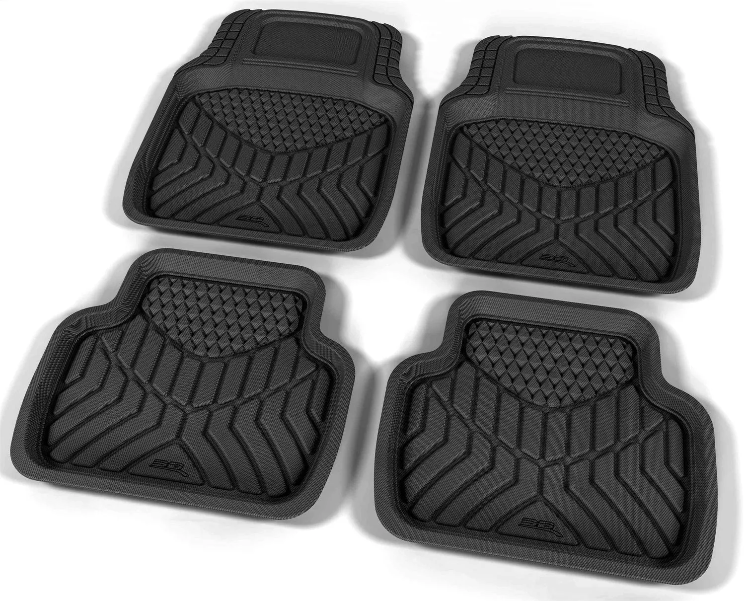 3D MAXpider 2396M-09-FR4 - Universal KAGU Floor Mat Trim-To-Fit 555-4 4 pc. Black