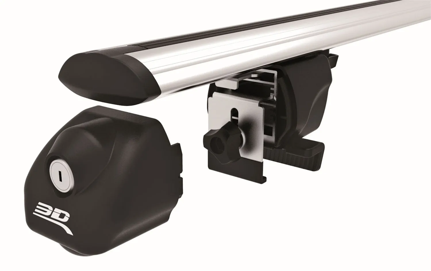 3D MAXpider 6104XL - Roof Crossbar 60 in. x 4.53 3.54 2 pc. Aluminum Extra Large