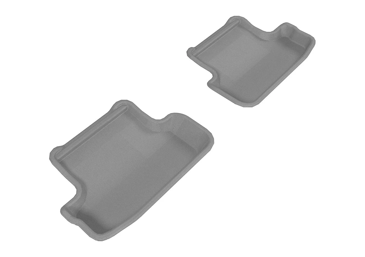 3D MAXpider L1AD02821501 - KAGU Floor Mat Gray 2 pc. Rear [Available While Supplies Last]