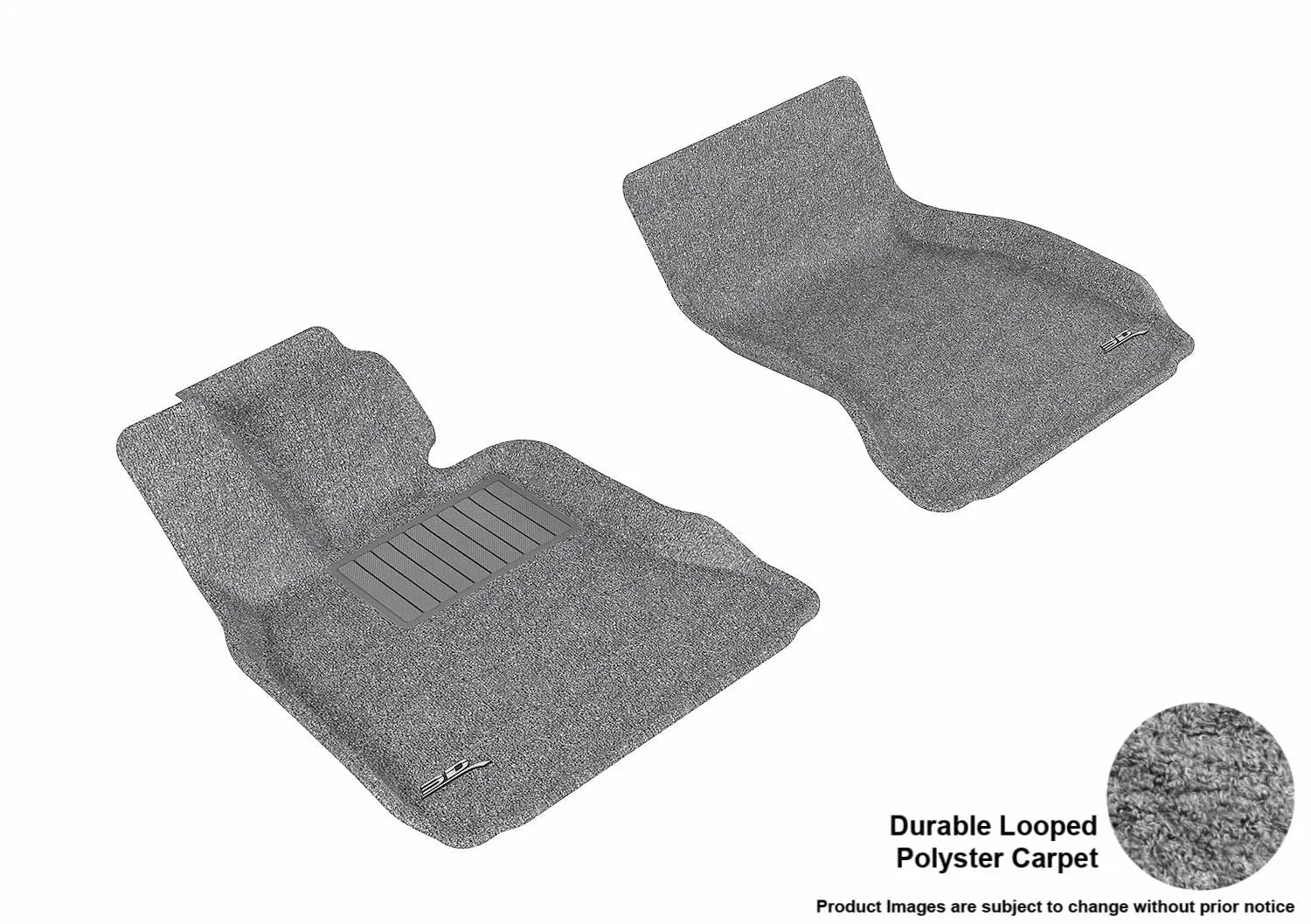 3D MAXpider L1BM05212201 - CLASSIC Floor Mat Gray 2 pc. Front [Available While Supplies Last]