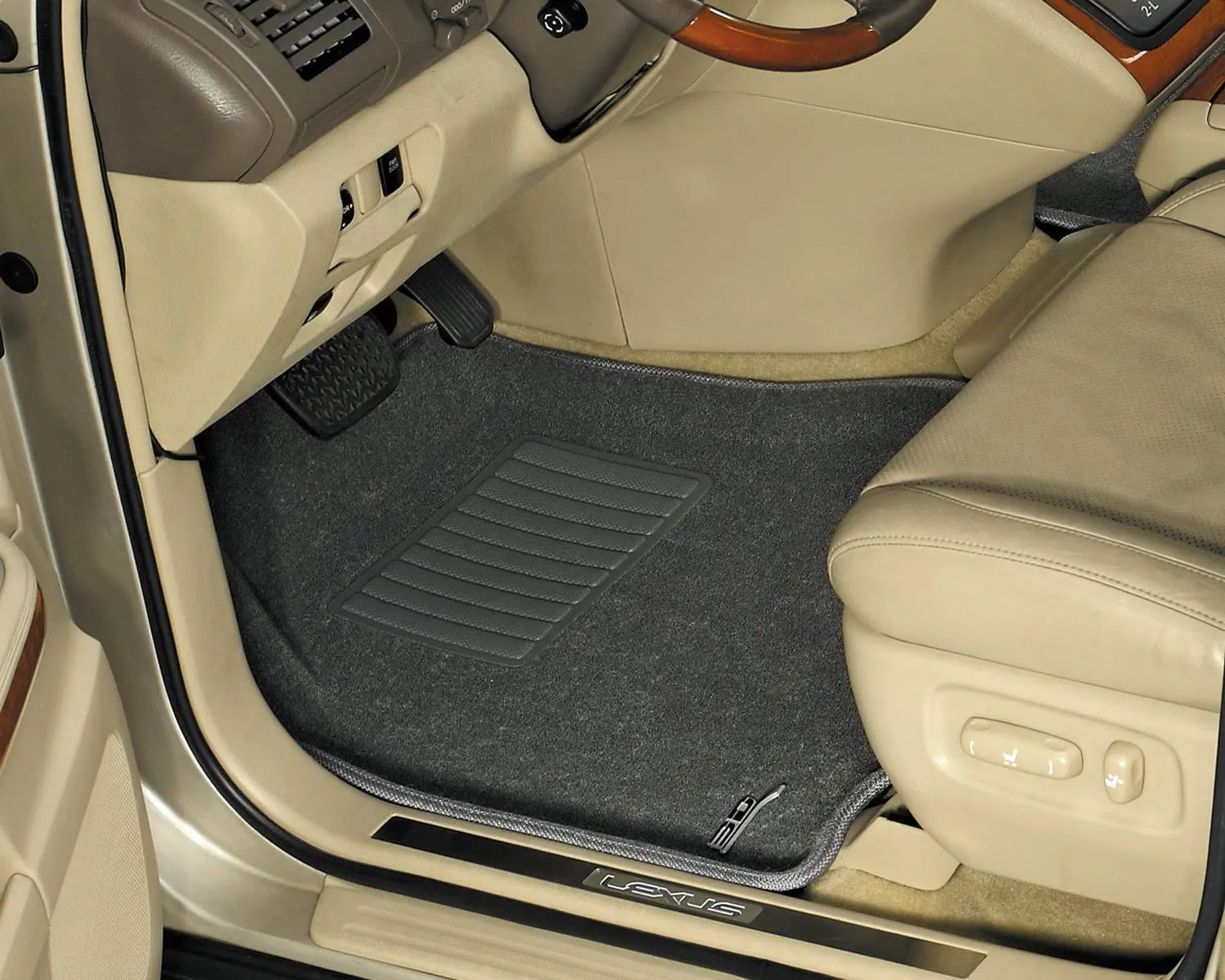 3D MAXpider L1BM05212201 - CLASSIC Floor Mat Gray 2 pc. Front [Available While Supplies Last]
