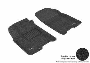 3D MAXpider L1CH00812209 - CLASSIC Floor Mat Black 2 pc. Front [Available While Supplies Last]