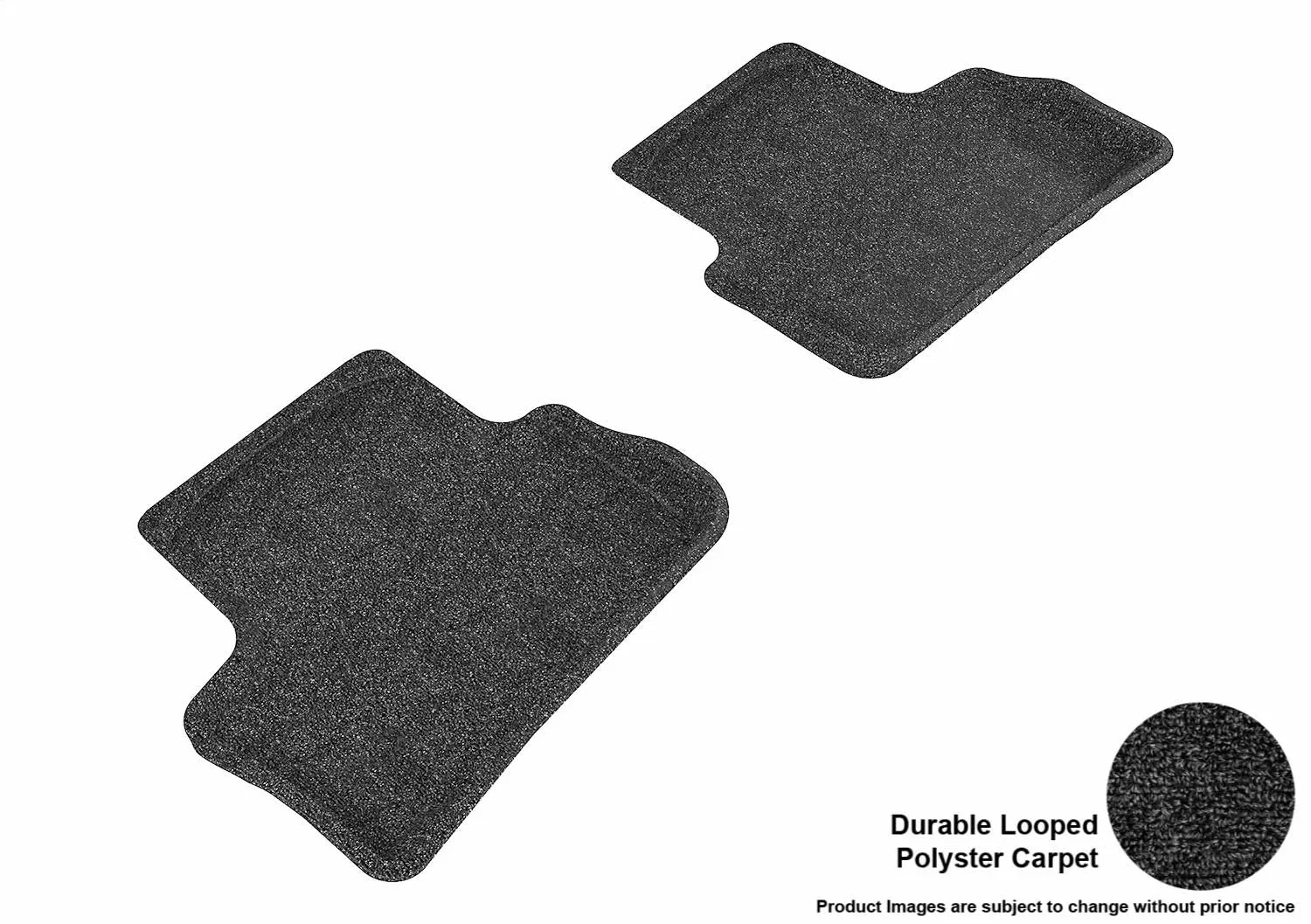 3D MAXpider L1CH01622209 - CLASSIC Floor Mat Black 2 pc. Rear [Available While Supplies Last]
