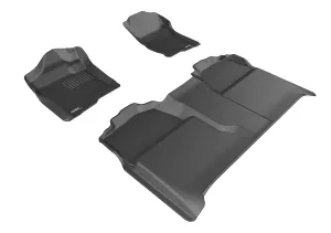 3D MAXpider L1CH04701509 - KAGU Floor Mat Black 3 pc. 2 Front Row 1 2nd