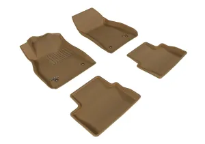 3D MAXpider L1CH06301502 - KAGU Floor Mat Tan 4 pc. Front and Rear [Available While Supplies Last]