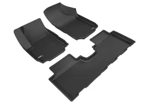 3D MAXpider L1CH08501509 - KAGU Floor Mat Black 3 pc. Front and Rear