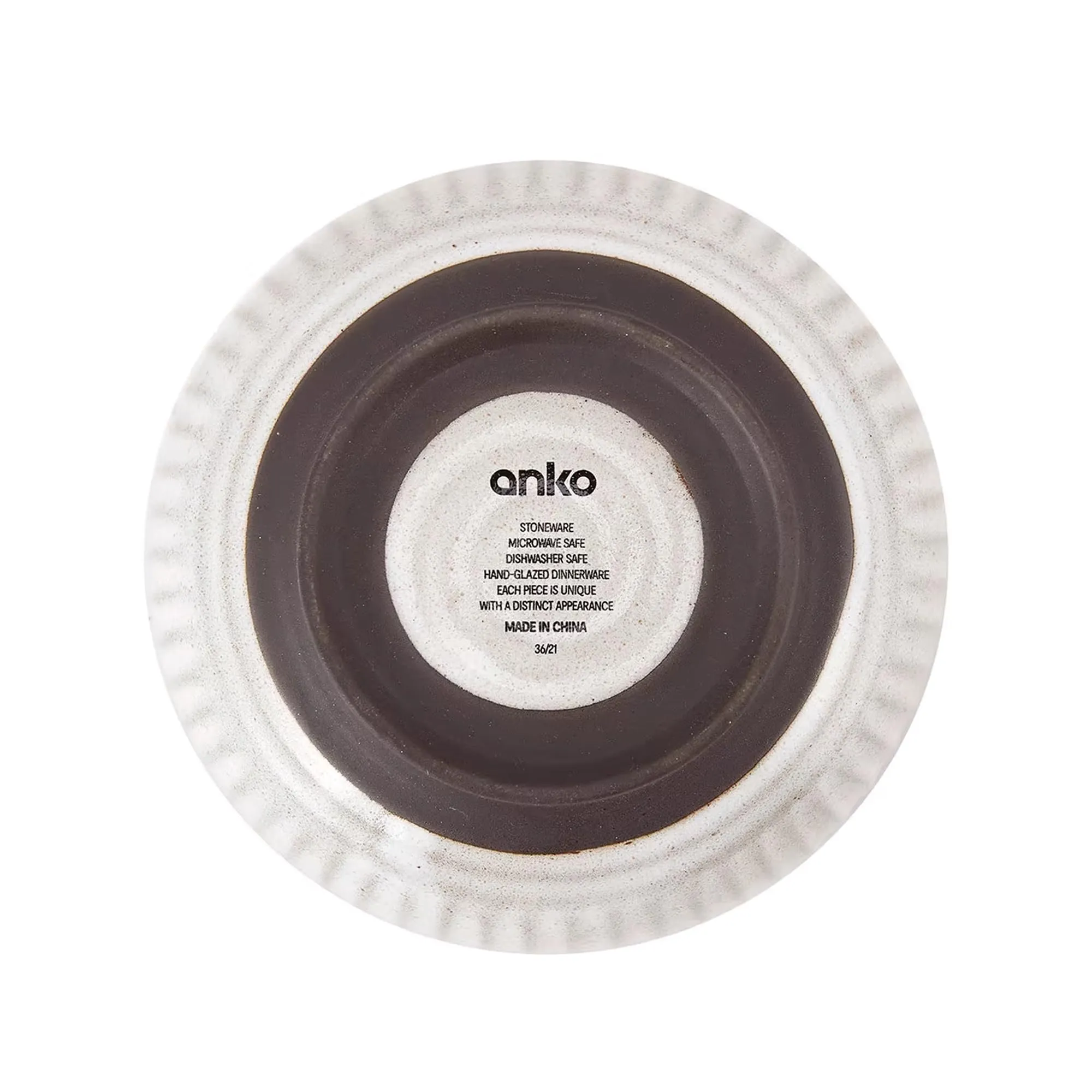 Anko 6" Sable Stoneware Bowls - Set of 6 | Lightweight Daily Use Premium Crockery for Dining Table Ideal for Serving Soup, Salad, Dessert | Designer Bowls for Home, Kitchen, Restaurant | Beige/Grey