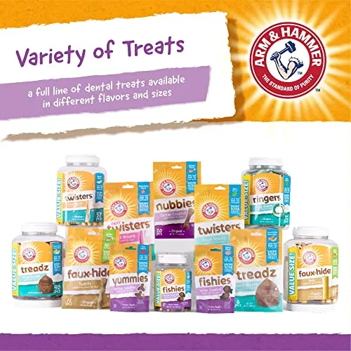 Arm & Hammer for Pets Nubbies Tartar Control Dental Treats for Dogs, Value Pack, 139 Pieces | Dental Chews Fight Bad Dog Breath, Plaque & Tartar | Chicken Flavor
