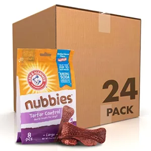 Arm & Hammer for Pets Nubbies Tartar Control Dental Treats for Dogs, Value Pack, 139 Pieces | Dental Chews Fight Bad Dog Breath, Plaque & Tartar | Chicken Flavor