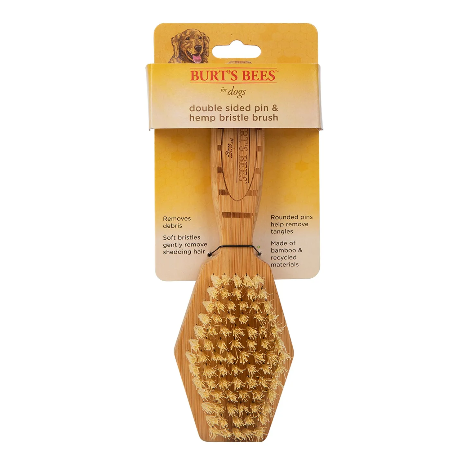 Burt's Bees Double Sided Pin & Bristle Brush