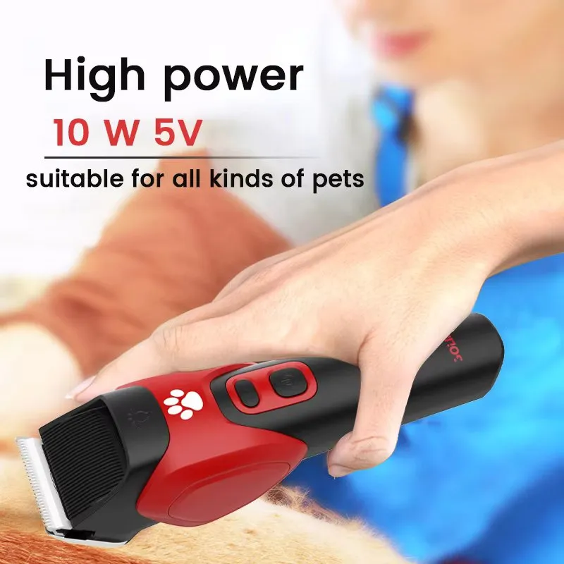 Canine Hair Clippers with Adjustable Comb Attachments