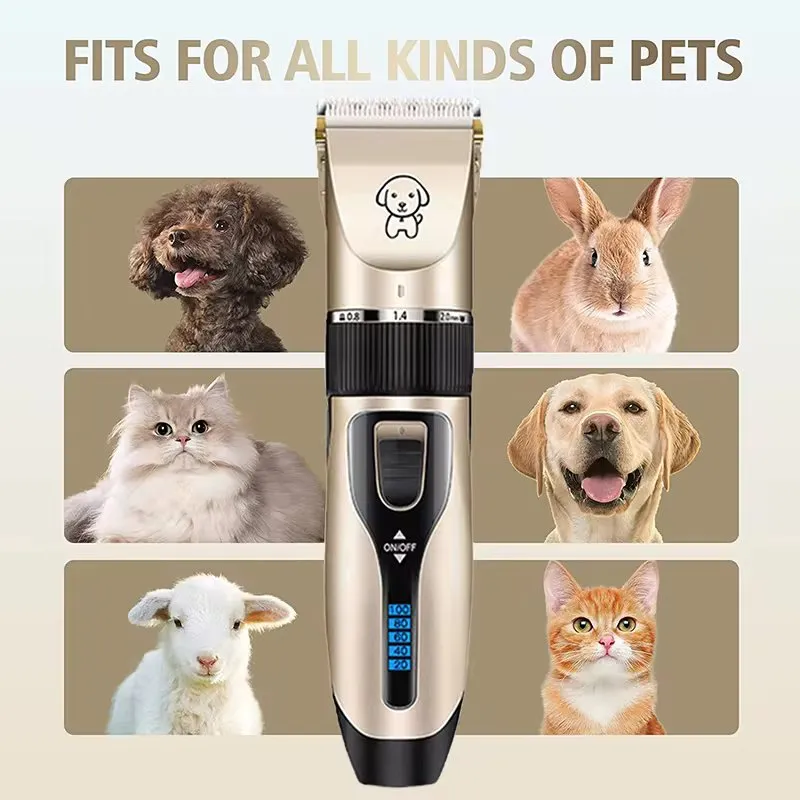 Canine Hair Clippers with LED Display