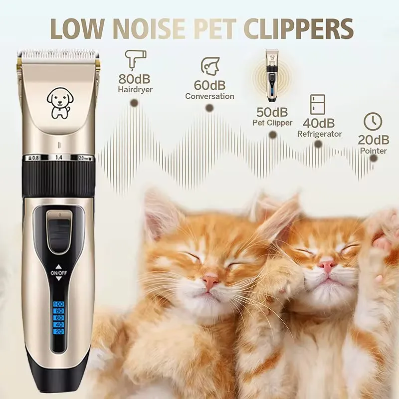 Canine Hair Clippers with LED Display