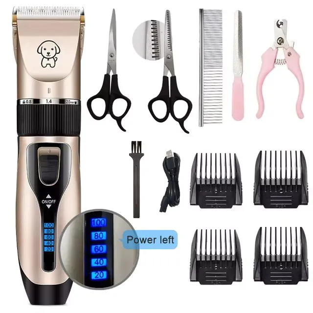 Canine Hair Clippers with LED Display