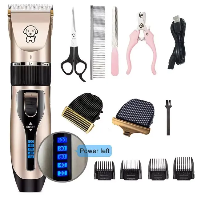 Canine Hair Clippers with LED Display