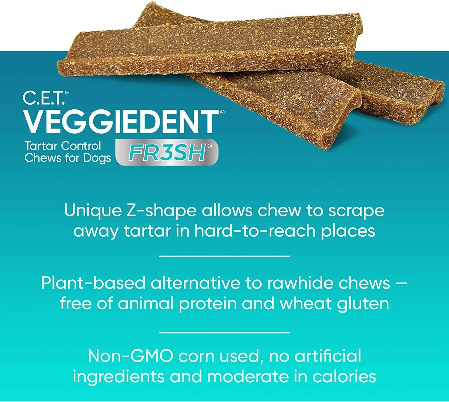C.E.T. VeggieDent Fr3sh for Medium Dogs