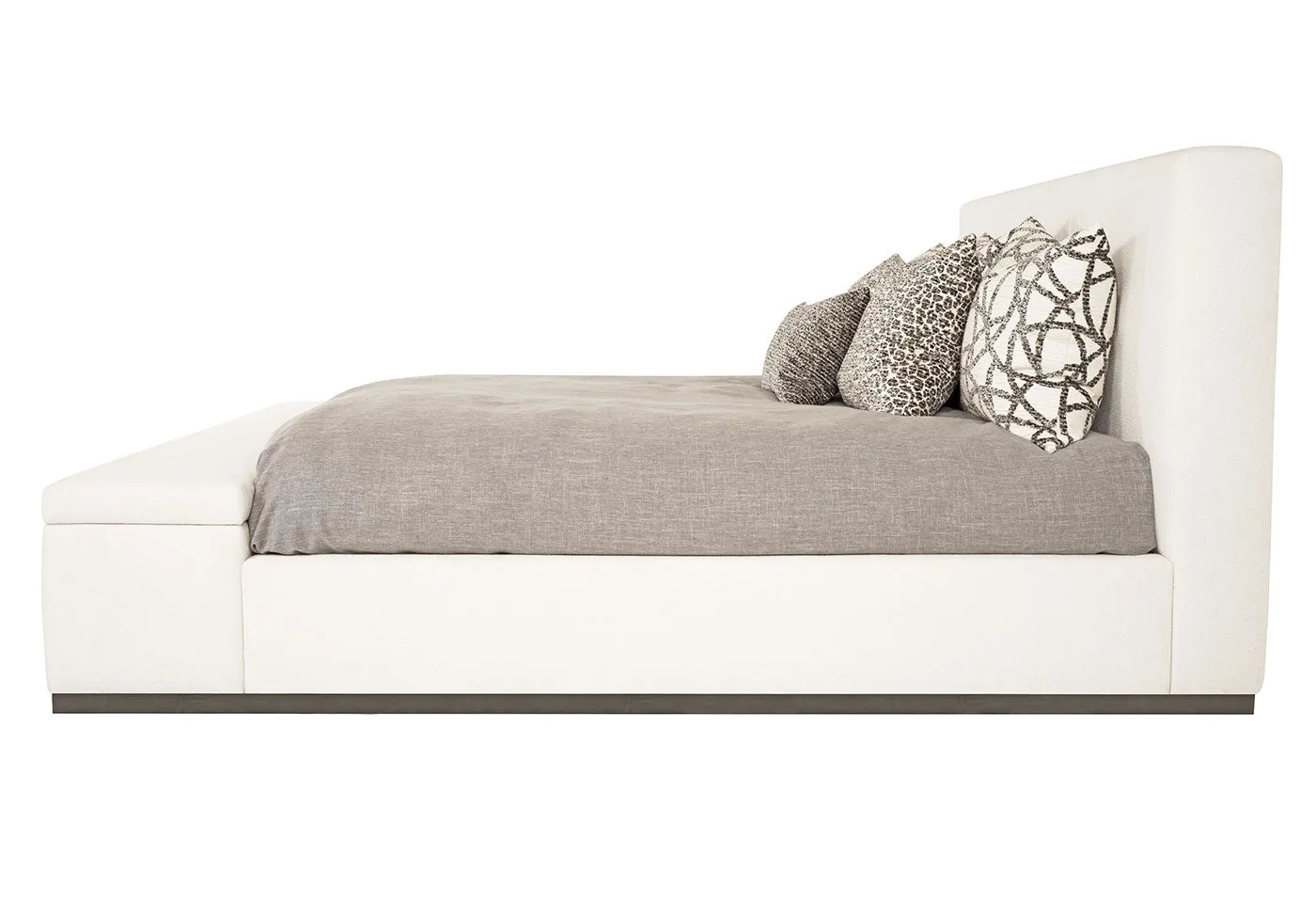 Cielo (Wood Base) Bed with Storage Footboard - King Size