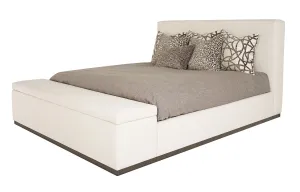Cielo (Wood Base) Bed with Storage Footboard - King Size