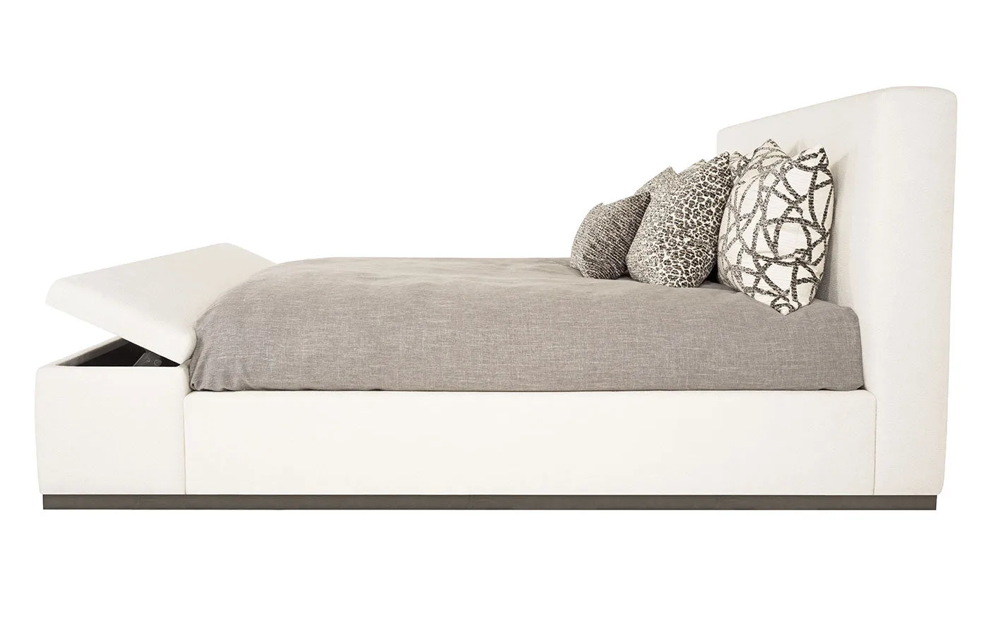 Cielo (Wood Base) Bed with Storage Footboard - King Size