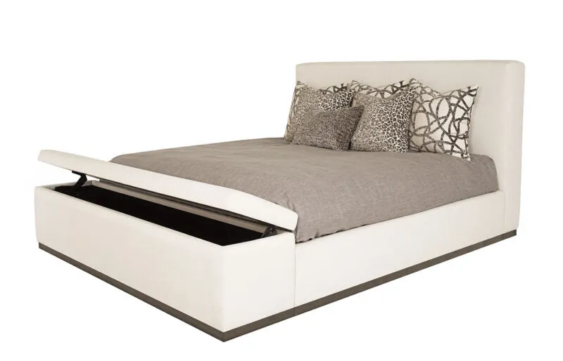 Cielo (Wood Base) Bed with Storage Footboard - King Size