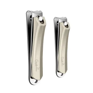 Cut IT Fingernail and Toenail Clippers Precise Stainless Steel Nail Clippers Set, Professional Ultra Sharp Edges Curved Blade Nail Cutters for for Men & Women, No Splash Nail Trimmer for Thick Nails