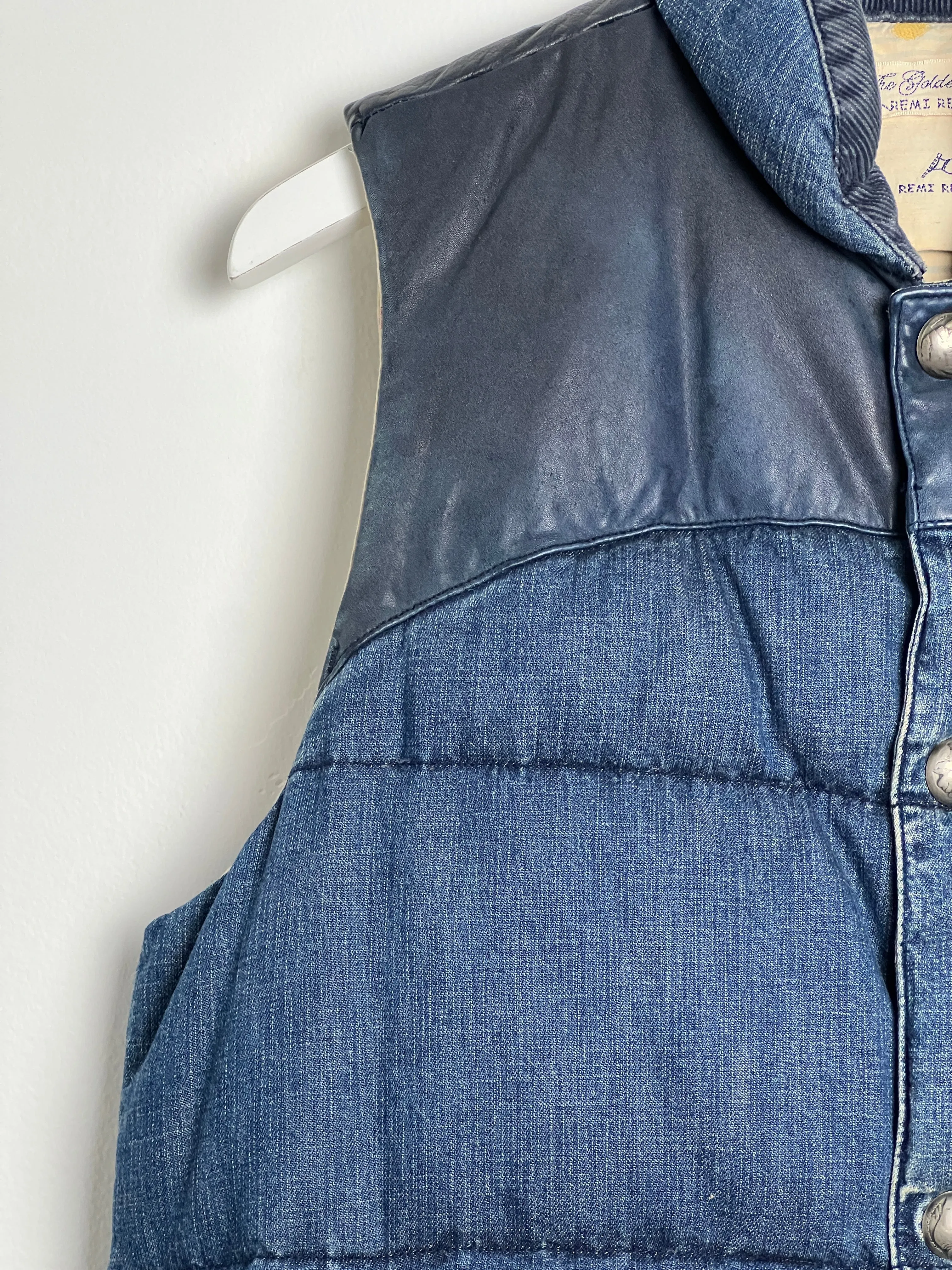Denim Down Vest