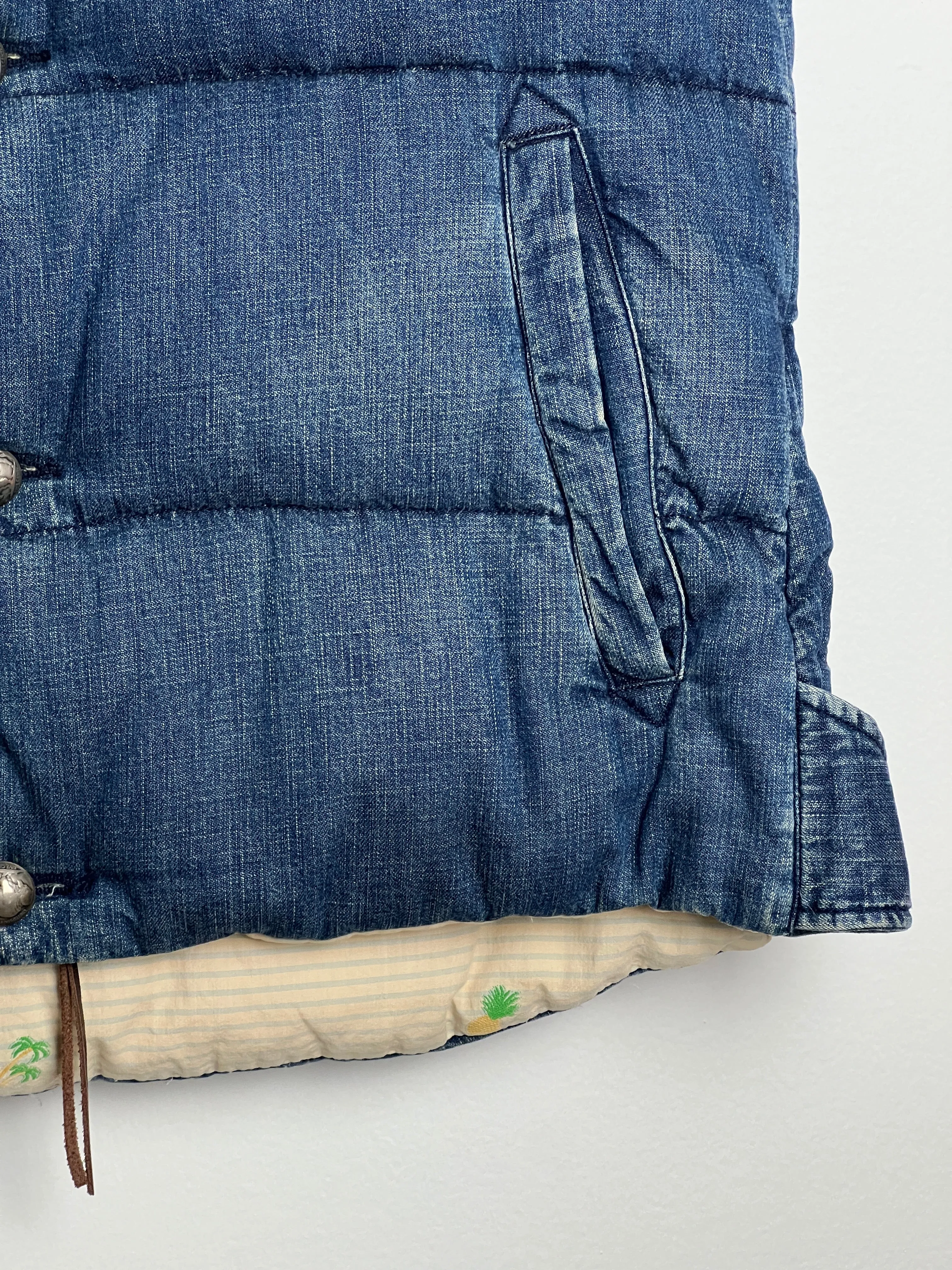 Denim Down Vest