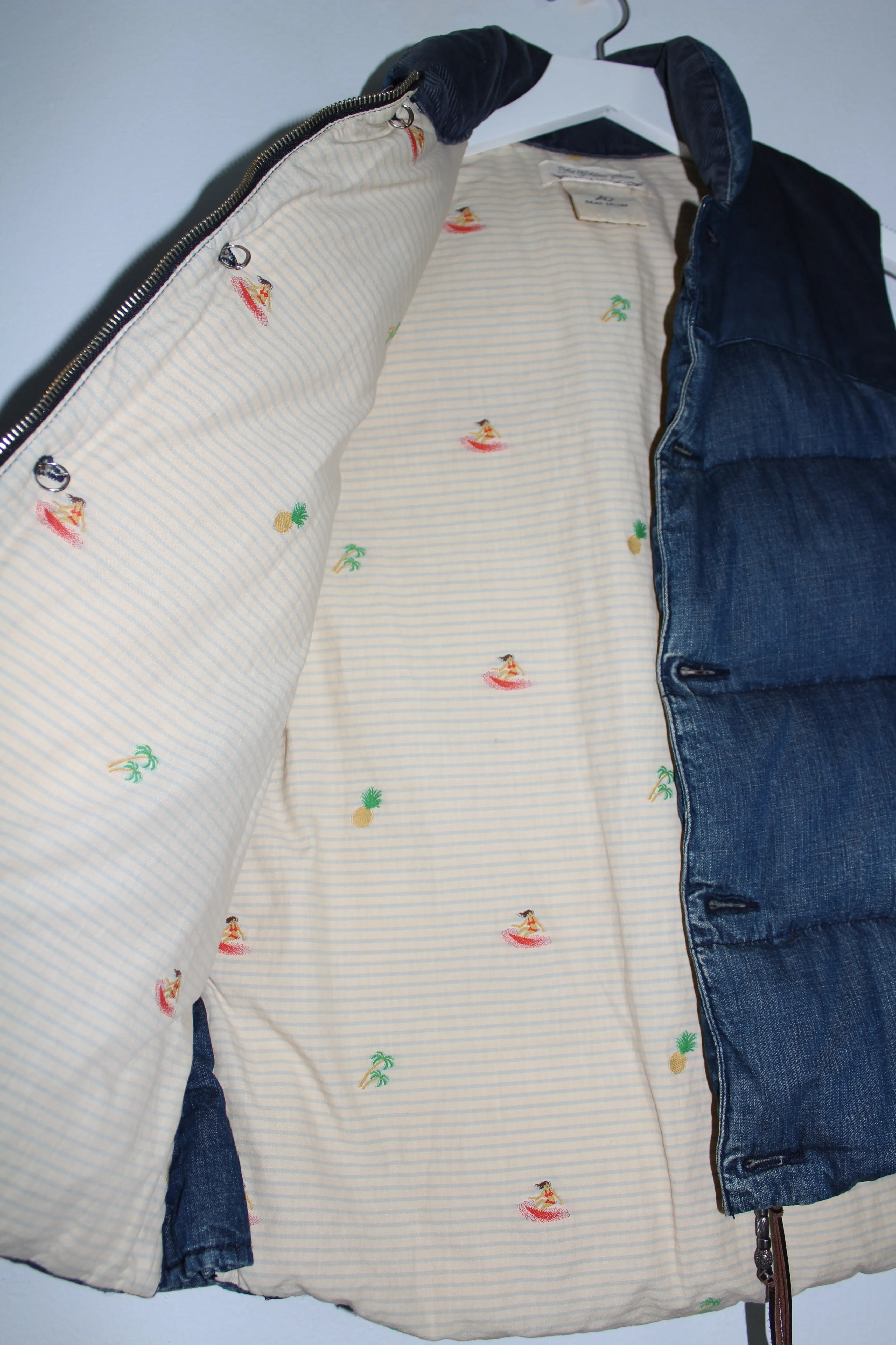 Denim Down Vest