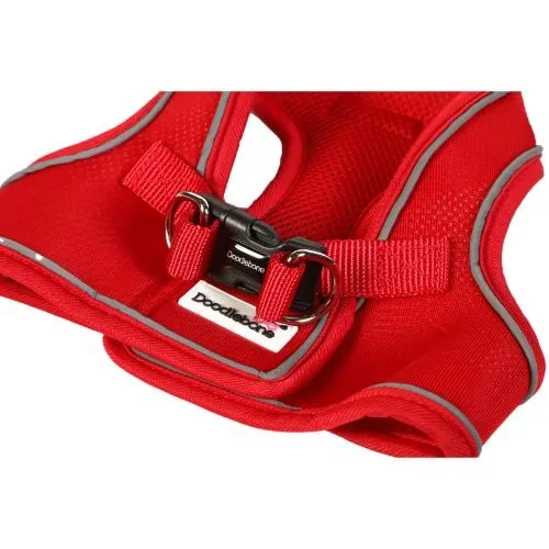 Doodlebone Snappy Dog Harness Ruby Size 3