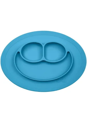 ezpz Mini Mat Silicone Suction Plate with Built (Blue)