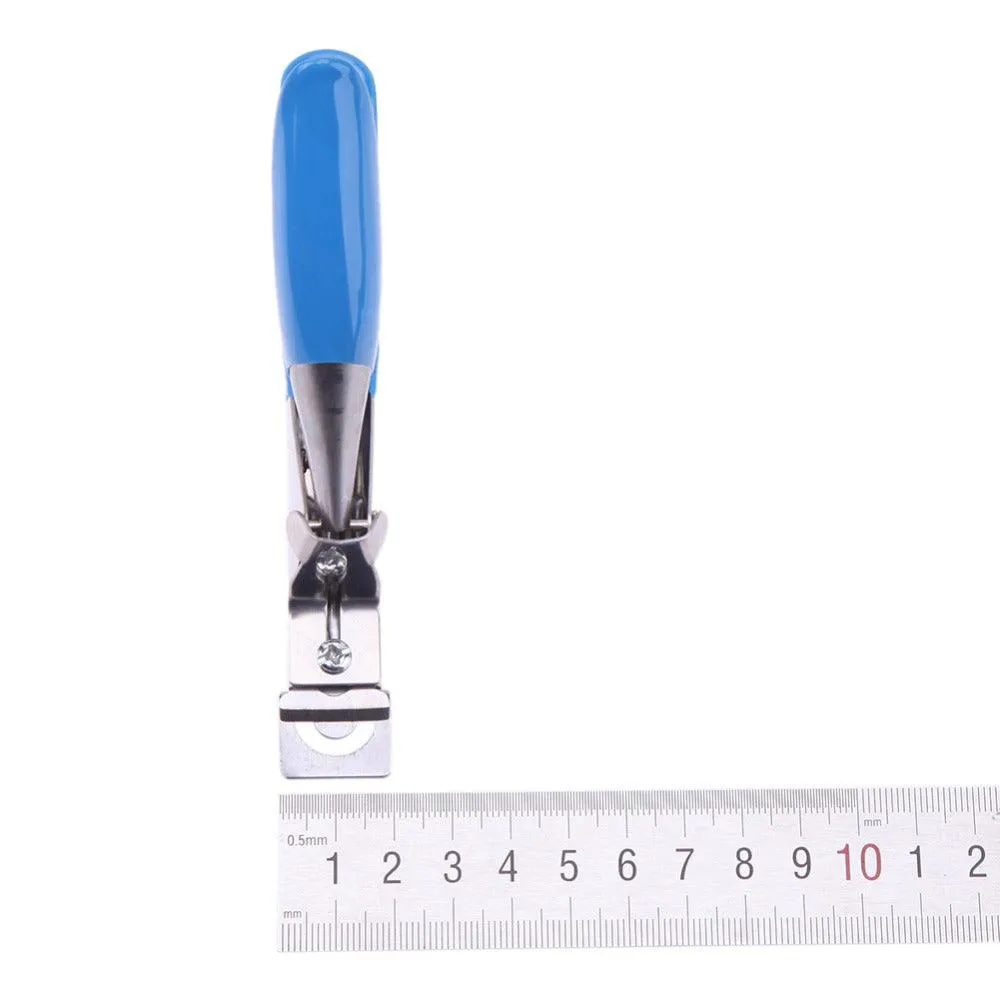 False Nail Clipper Cutter Stainless Steel Blue Acrylic UV Gel Manicure Tool