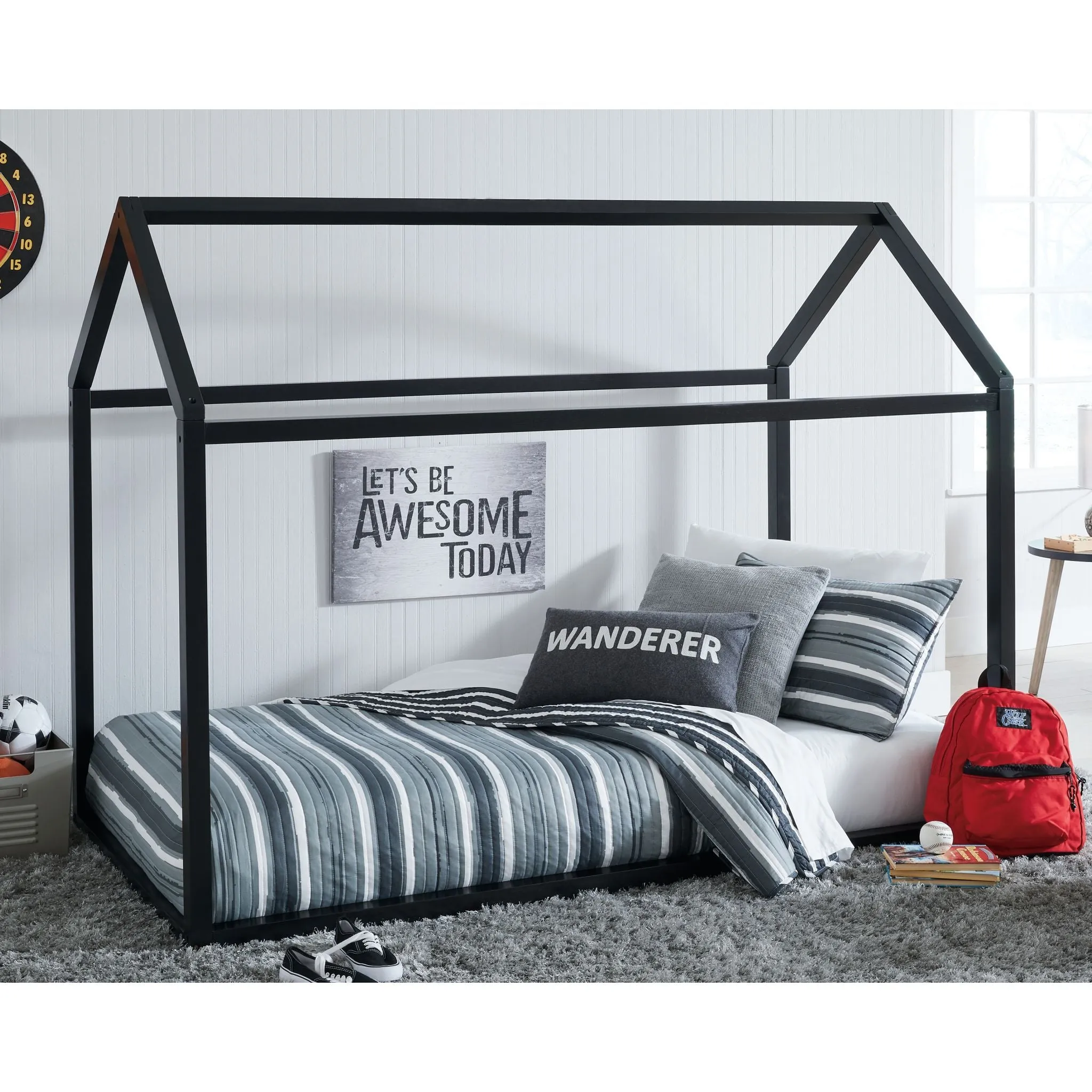 Flannibrook Twin House Bed Frame
