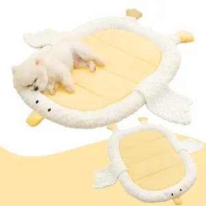 Fleece Yellow Goose Pet Sleeping Mat