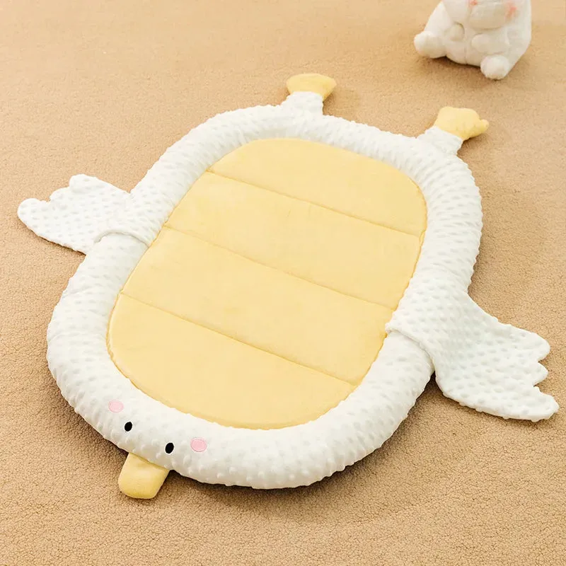 Fleece Yellow Goose Pet Sleeping Mat