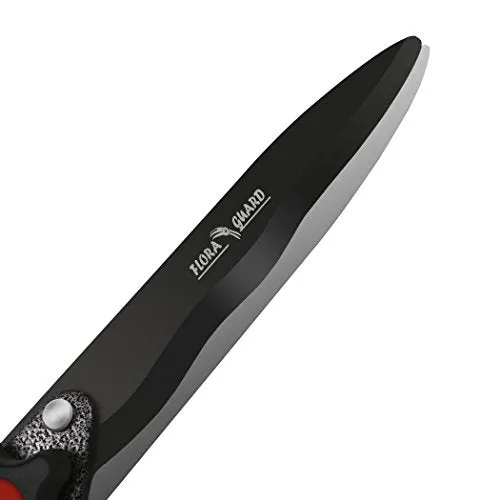 FLORA GUARD Hedge Shears-23 Inches in Length - Carbon Steel Blades with Soft Handle
