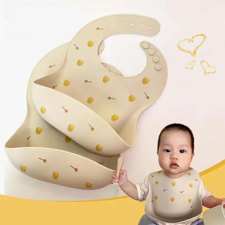 Food Grade BPA Free Newborn-مريلة أطفال