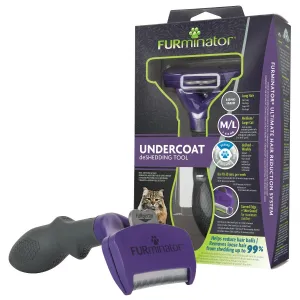 FURminator Cat Undercoat Deshedding Tool Long Hair Medium/Large