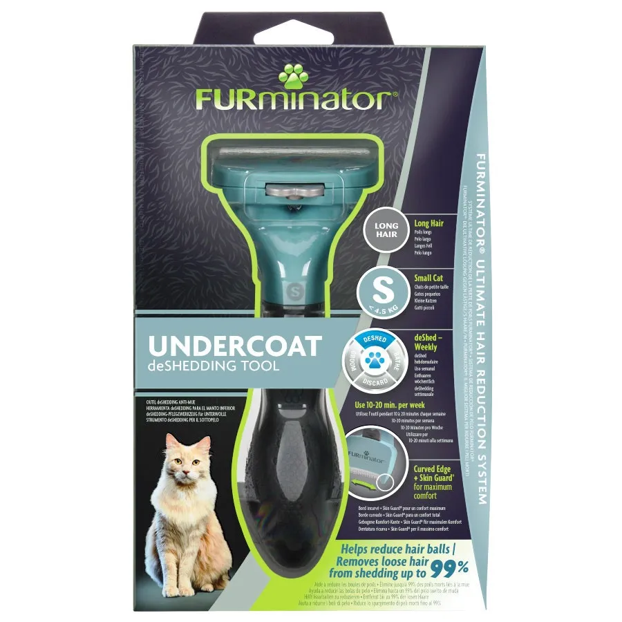 FURminator Cat Undercoat Deshedding Tool Long Hair Small