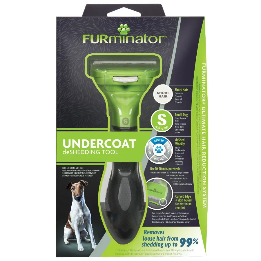 FURminator Dog Undercoat Deshedding Tool Short Hair Small