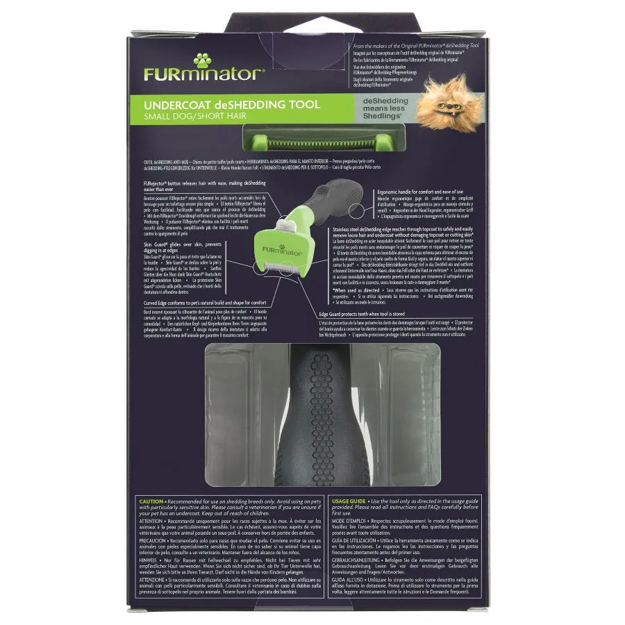 FURminator Dog Undercoat Deshedding Tool Short Hair Small