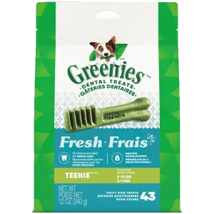 Greenies Fresh Teenie Adult Dog Dental Treats, 12oz