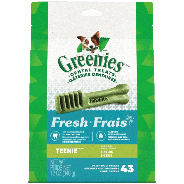 Greenies Fresh Teenie Adult Dog Dental Treats, 12oz