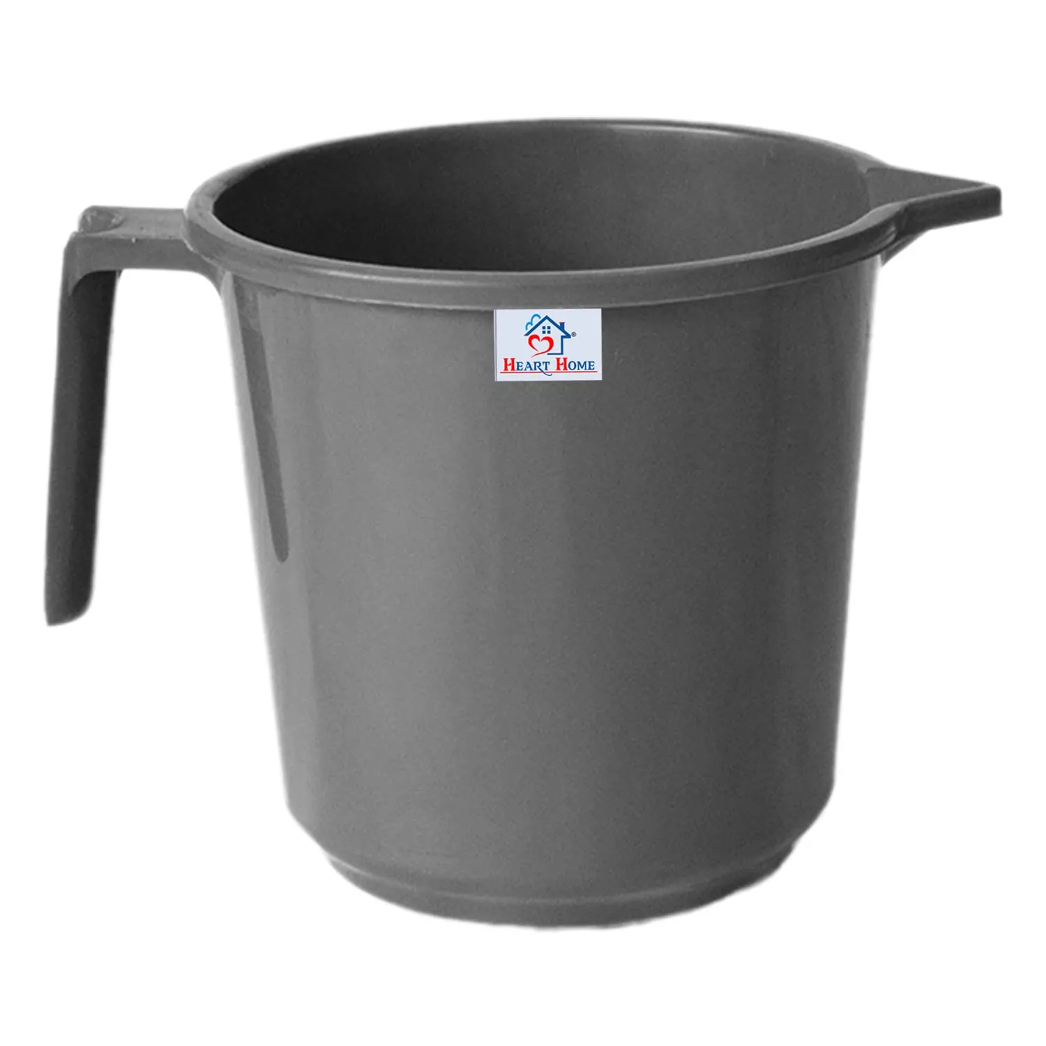 Heart Home Plastic Lightweight, Unbreakable Bathroom Mug 1.5 Litre- Pack of 3 (Grey) 54HH3906.