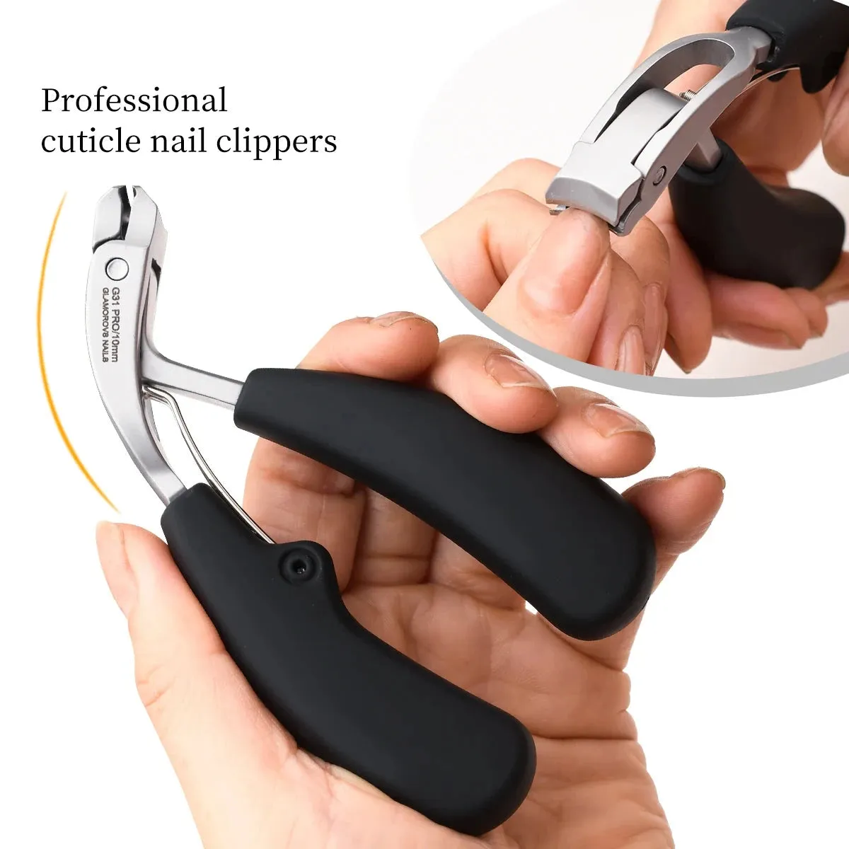 Heavy-Duty Anti-splash Curved Nail Clippers with Large Opening
