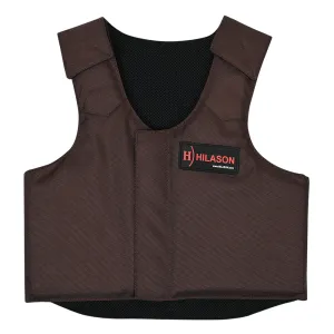 Hilason Bull Riding Kids Junior Youth Bull Pro Rodeo Safety Protective Vest Cordura Brown