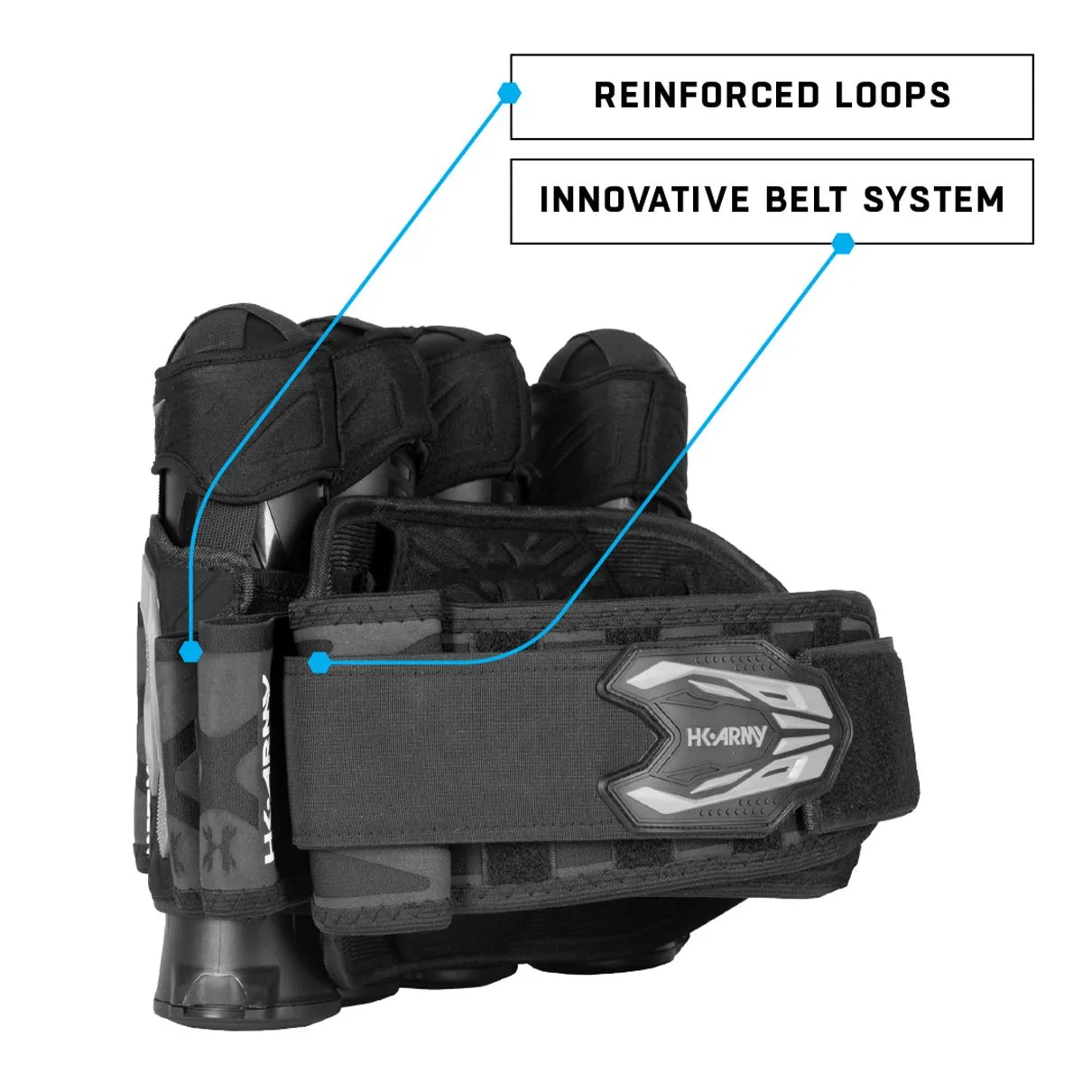 HK Army Zero G 2.0 Harness 4 3 - Black/Black