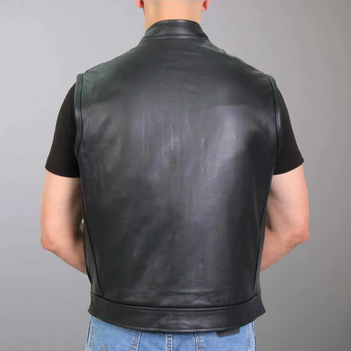 Hot Leathers VSM1059 Men's Black 'Flannel Grey' Conceal and Carry